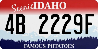 ID license plate 4B2229F