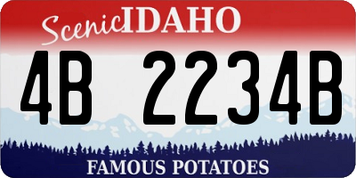 ID license plate 4B2234B