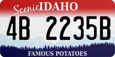 ID license plate 4B2235B