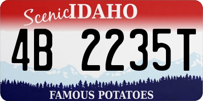 ID license plate 4B2235T