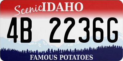 ID license plate 4B2236G