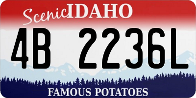 ID license plate 4B2236L