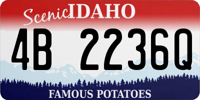 ID license plate 4B2236Q