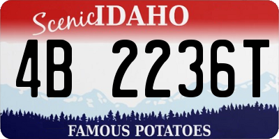 ID license plate 4B2236T