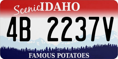 ID license plate 4B2237V