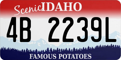 ID license plate 4B2239L
