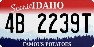 ID license plate 4B2239T