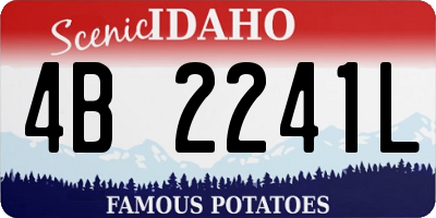 ID license plate 4B2241L