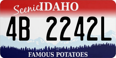 ID license plate 4B2242L