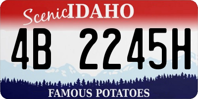 ID license plate 4B2245H