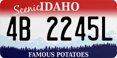 ID license plate 4B2245L