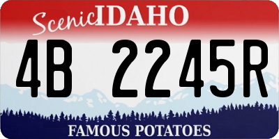 ID license plate 4B2245R