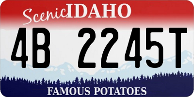 ID license plate 4B2245T