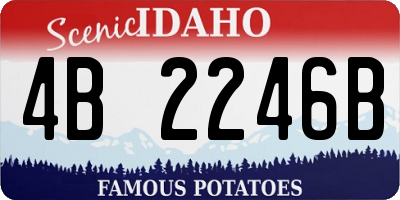 ID license plate 4B2246B