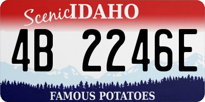 ID license plate 4B2246E