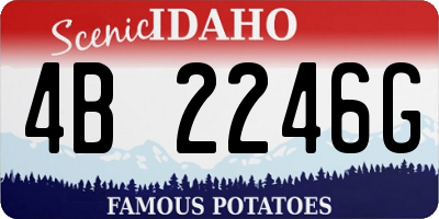 ID license plate 4B2246G