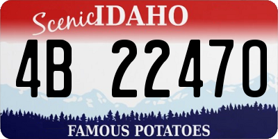ID license plate 4B2247O