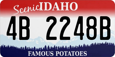 ID license plate 4B2248B