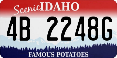 ID license plate 4B2248G