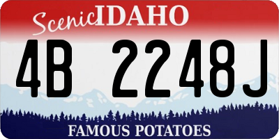 ID license plate 4B2248J