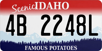 ID license plate 4B2248L