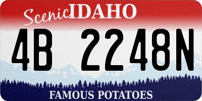 ID license plate 4B2248N