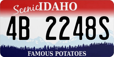 ID license plate 4B2248S
