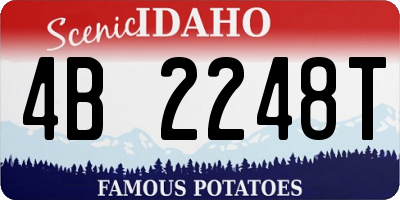 ID license plate 4B2248T