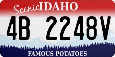 ID license plate 4B2248V