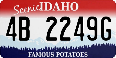 ID license plate 4B2249G