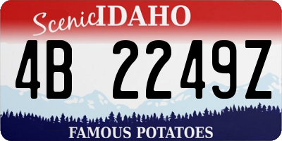 ID license plate 4B2249Z