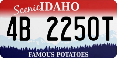 ID license plate 4B2250T