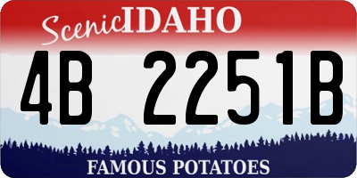 ID license plate 4B2251B