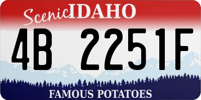ID license plate 4B2251F