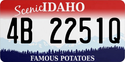 ID license plate 4B2251Q