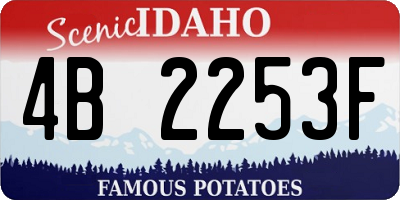 ID license plate 4B2253F