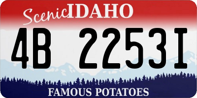 ID license plate 4B2253I