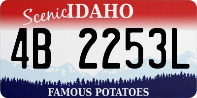 ID license plate 4B2253L