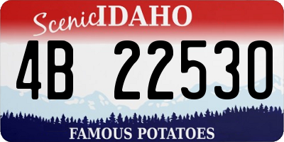 ID license plate 4B2253O