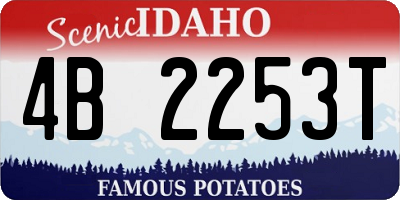 ID license plate 4B2253T