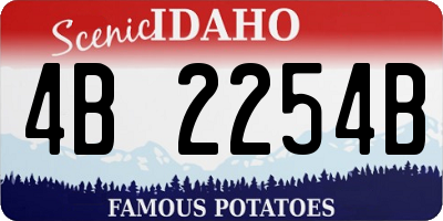 ID license plate 4B2254B