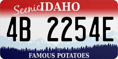 ID license plate 4B2254E
