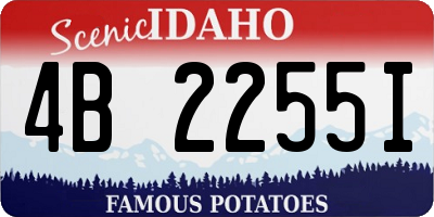 ID license plate 4B2255I