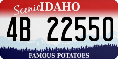 ID license plate 4B2255O
