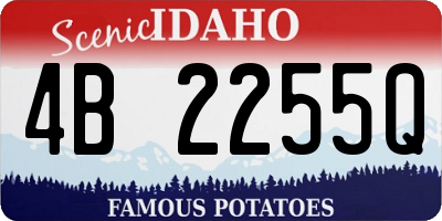 ID license plate 4B2255Q