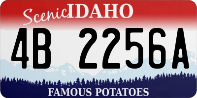 ID license plate 4B2256A