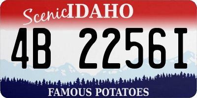 ID license plate 4B2256I
