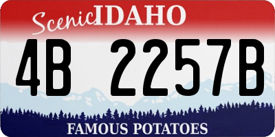 ID license plate 4B2257B