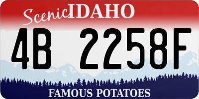 ID license plate 4B2258F
