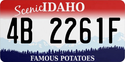 ID license plate 4B2261F